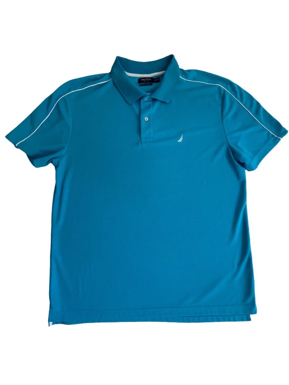 Nautica Performance Polo Blue XXL Golf Moisture Wicking Shirt